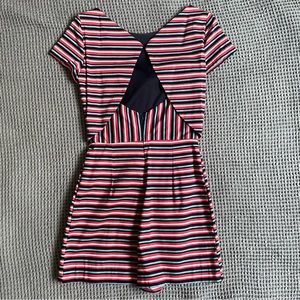 Zara Structured Striped Romper Skort